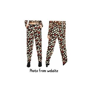 BP + Wildfang Women's Black Floral Print Pants
